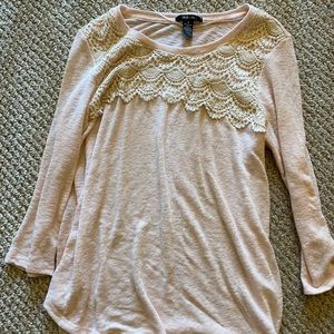 NWOT Lace sweater size M